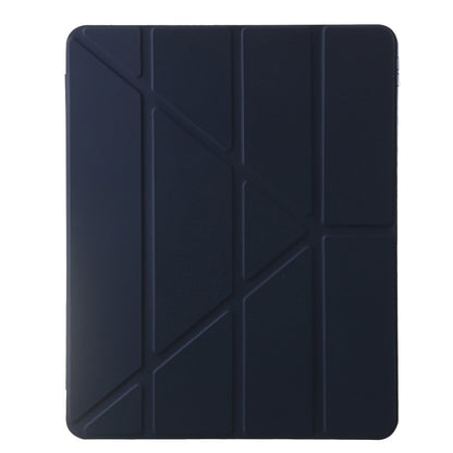 For iPad Pro 11 2022 / 2021 / 2020 Clear Acrylic Deformation Leather Tablet Case(Dark Blue) - iPad Pro 11 (2022/2021) Cases by buy2fix | Online Shopping UK | buy2fix