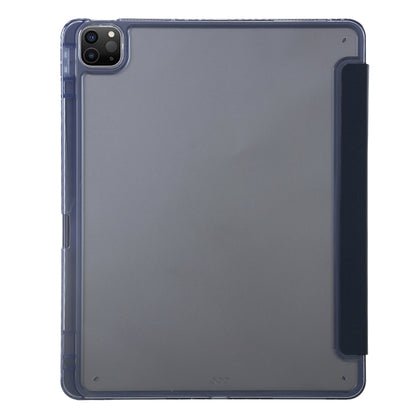 For iPad Pro 11 2022 / 2021 / 2020 Clear Acrylic Deformation Leather Tablet Case(Dark Blue) - iPad Pro 11 (2022/2021) Cases by buy2fix | Online Shopping UK | buy2fix