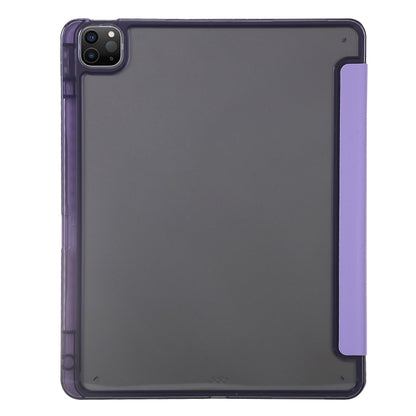 For iPad Pro 11 2022 / 2021 / 2020 Clear Acrylic Deformation Leather Tablet Case(Purple) - iPad Pro 11 (2022/2021) Cases by buy2fix | Online Shopping UK | buy2fix
