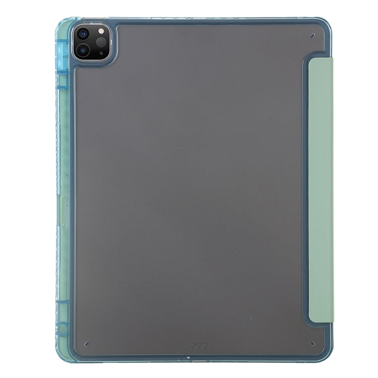 For iPad Pro 11 2022 / 2021 / 2020 Clear Acrylic Deformation Leather Tablet Case(Green) - iPad Pro 11 (2022/2021) Cases by buy2fix | Online Shopping UK | buy2fix