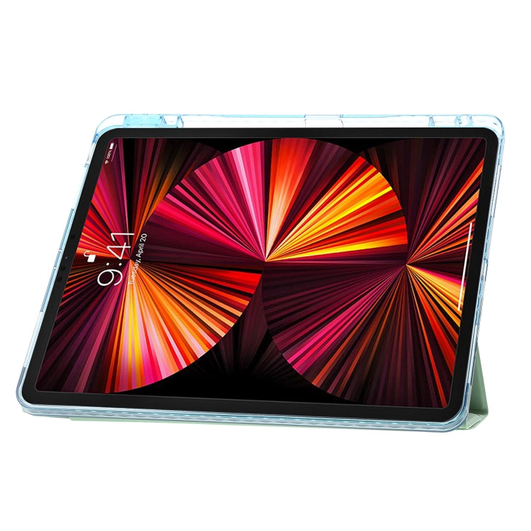 For iPad Pro 11 2022 / 2021 / 2020 Clear Acrylic Deformation Leather Tablet Case(Green) - iPad Pro 11 (2022/2021) Cases by buy2fix | Online Shopping UK | buy2fix