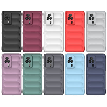 For Xiaomi Redmi K60E 5G Magic Shield TPU + Flannel Phone Case(Light Blue) by buy2fix