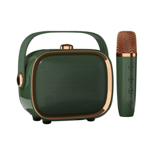NewRixing NR138W Wireless Microphone TWS Handheld Noise Reduction Portable Smart Bluetooth Speaker(Green) - Desktop Speaker by NewRixing | Online Shopping UK | buy2fix