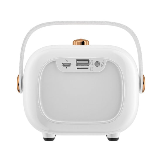 NewRixing NR138W Wireless Microphone TWS Handheld Noise Reduction Portable Smart Bluetooth Speaker(White) - Desktop Speaker by NewRixing | Online Shopping UK | buy2fix