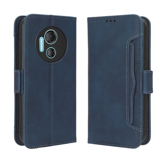 For Doogee X97 / X97 Pro Skin Feel Calf Texture Card Slots Leather Phone Case(Blue) by buy2fix