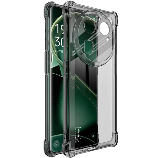 For OPPO Find X6 5G imak Shockproof Airbag TPU Phone Case(Transparent Black)