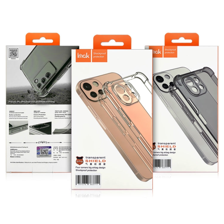 For OnePlus Ace 2V 5G imak Shockproof Airbag TPU Phone Case(Transparent) - OnePlus Cases by imak | Online Shopping UK | buy2fix