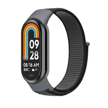 For Xiaomi Mi Band 8 Loop Nylon Watch Band(Anchor Gray) - Watch Bands by buy2fix | Online Shopping UK | buy2fix