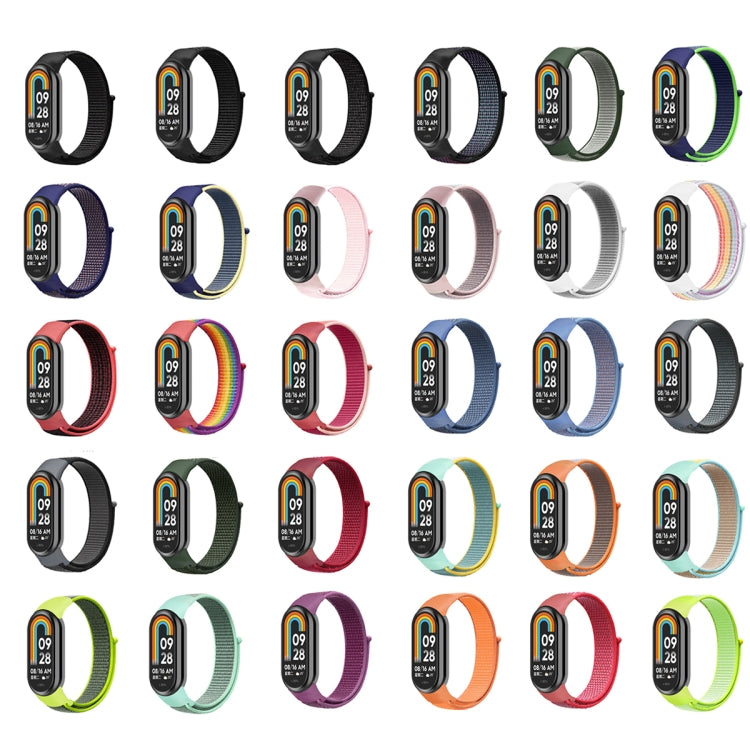 For Xiaomi Mi Band 8 Loop Nylon Watch Band(Grape Purple) - Watch Bands by buy2fix | Online Shopping UK | buy2fix