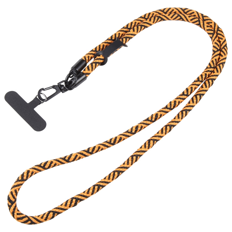 Adjustable Universal Phone Lanyard with Detachable Clip(Black + Yellow) - Lanyards & Wrist Straps by buy2fix | Online Shopping UK | buy2fix