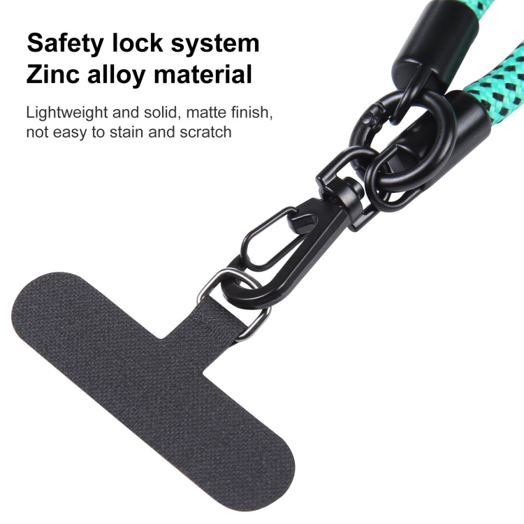 Adjustable Universal Phone Lanyard with Detachable Clip(Purple Black White) - Lanyards & Wrist Straps by buy2fix | Online Shopping UK | buy2fix