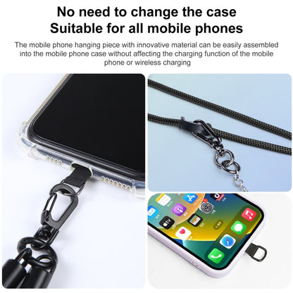 Adjustable Universal Phone Lanyard with Detachable Clip(Black Purple Blue) - Lanyards & Wrist Straps by buy2fix | Online Shopping UK | buy2fix