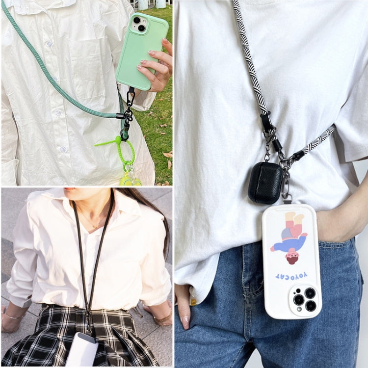 Adjustable Universal Phone Lanyard with Detachable Clip(Black Purple Blue) - Lanyards & Wrist Straps by buy2fix | Online Shopping UK | buy2fix