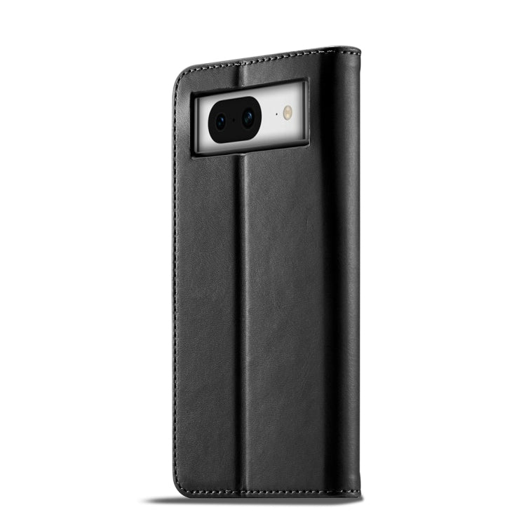 For Google Pixel 8a LC.IMEEKE Calf Texture Flip Leather Phone Case(Black) - Google Cases by LC.IMEEKE | Online Shopping UK | buy2fix