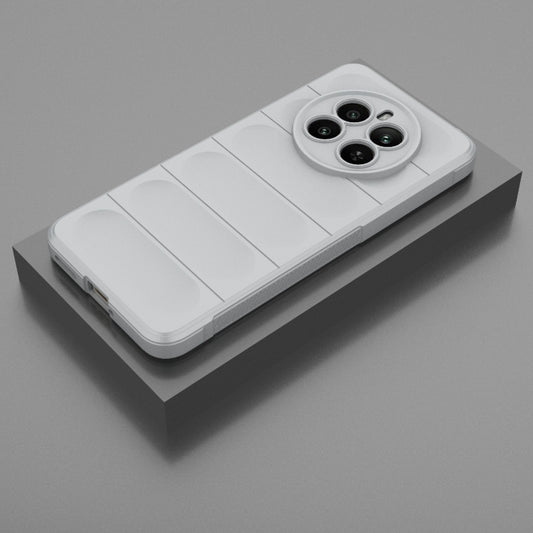 For Realme 12+ 5G Global Magic Shield TPU + Flannel Phone Case(Grey) by buy2fix