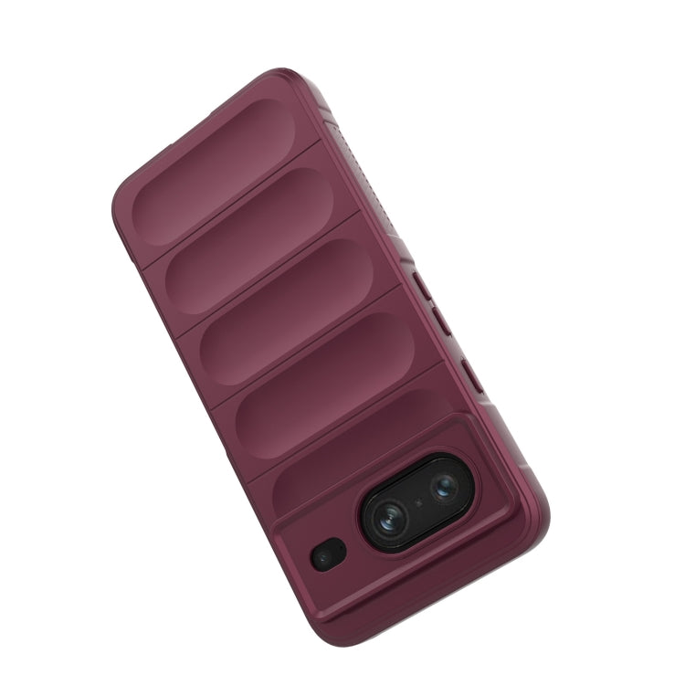 For Google Pixel 8 5G Magic Shield TPU + Flannel Phone Case(Red) - Google Cases by buy2fix | Online Shopping UK | buy2fix