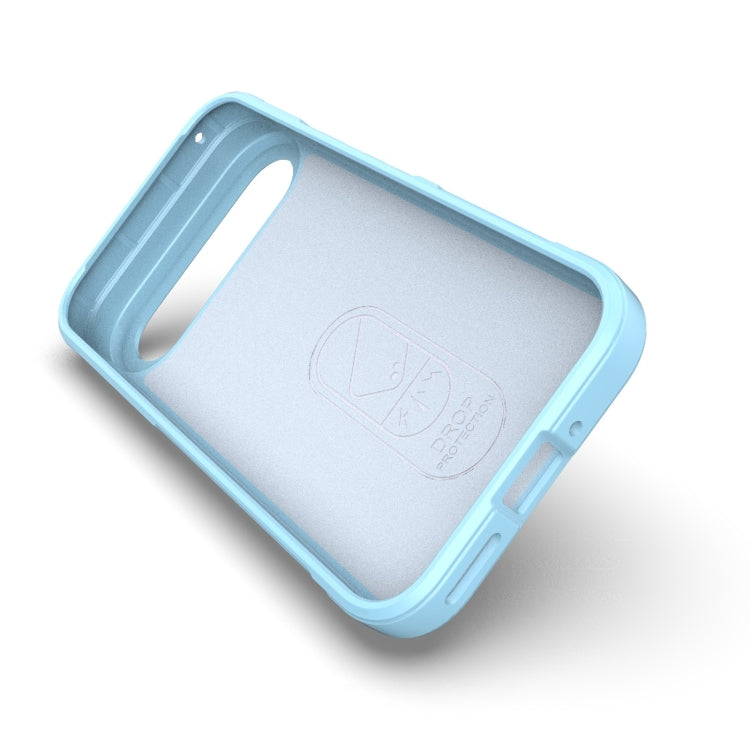 For Google Pixel 9 5G Global Magic Shield TPU + Flannel Phone Case(Dark Grey) by buy2fix