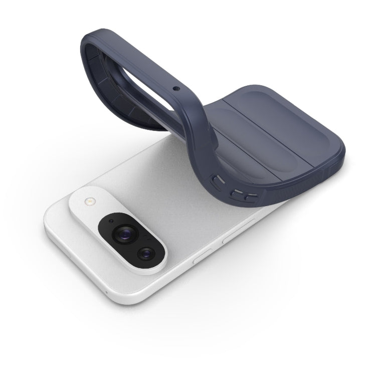 For Google Pixel 9 5G Global Magic Shield TPU + Flannel Phone Case(Dark Grey) by buy2fix