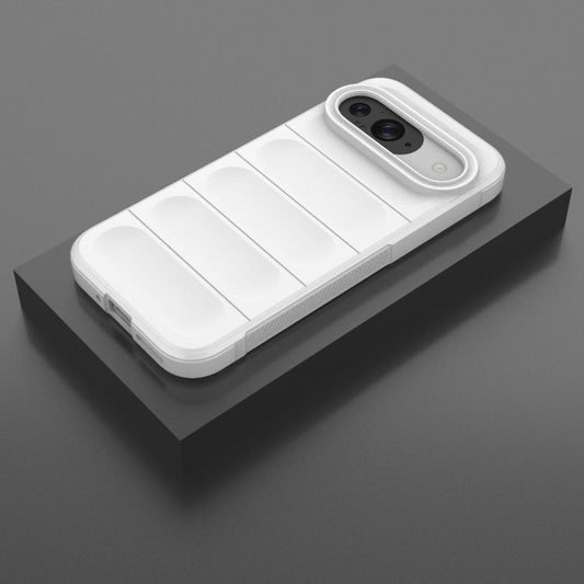 For Google Pixel 9 5G Global Magic Shield TPU + Flannel Phone Case(White) by buy2fix