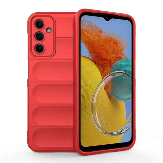 For Samsung Galaxy M14 5G Magic Shield TPU + Flannel Phone Case(Red) by buy2fix