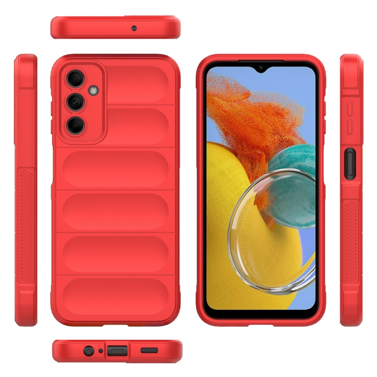 For Samsung Galaxy M14 5G Magic Shield TPU + Flannel Phone Case(Red) by buy2fix