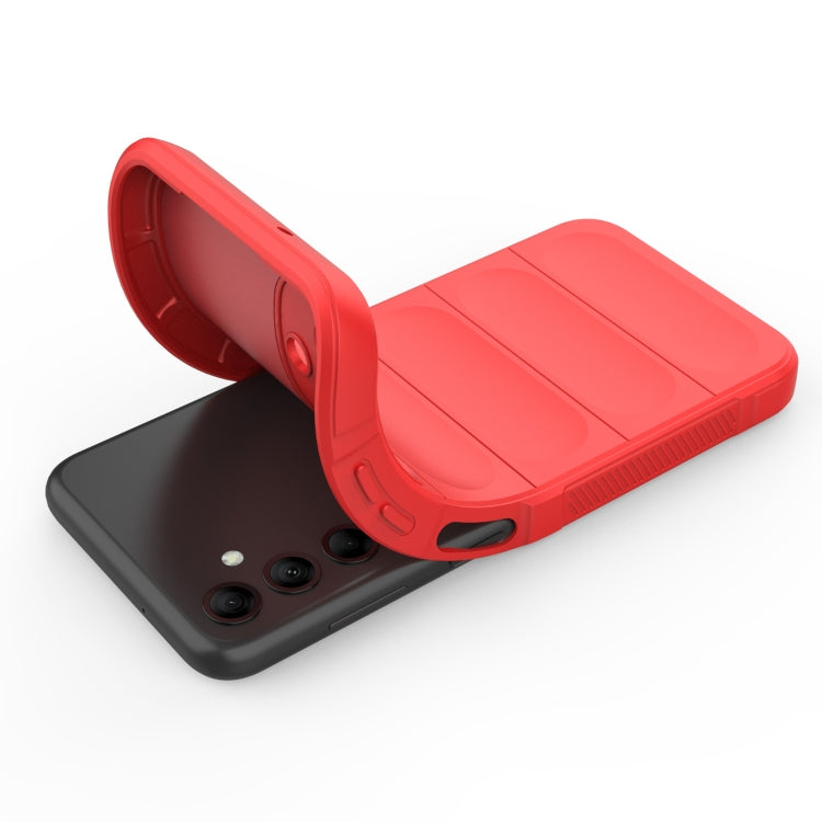 For Samsung Galaxy M14 5G Magic Shield TPU + Flannel Phone Case(White) by buy2fix