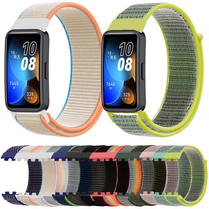 For Huawei Band 8 16mm Woven Nylon Loop Watch Band(Colorful) - Watch Bands by buy2fix | Online Shopping UK | buy2fix