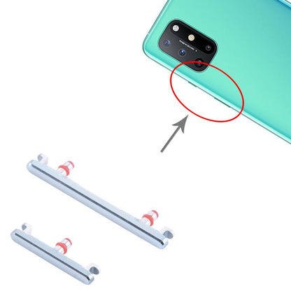 For OnePlus 8T Power Button + Volume Control Button(Silver) by buy2fix