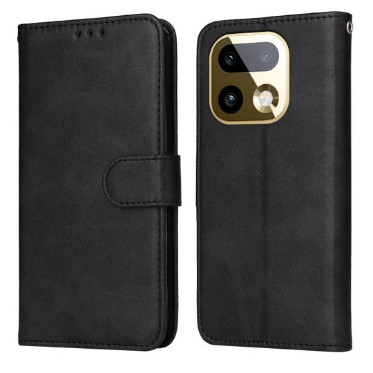 For Realme 16 Pro+ 5G Classic Calf Texture Flip Leather Phone Case(Black)