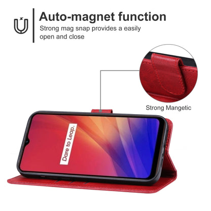 For Realme C65 Leather Phone Case(Red) - Realme Cases by buy2fix | Online Shopping UK | buy2fix