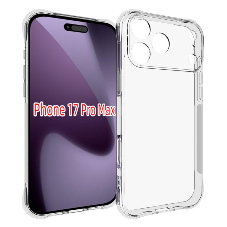 For iPhone 17 Pro Max Shockproof Non-slip Thickening TPU Phone Case(Transparent) - iPhone 17 Pro Max Cases by buy2fix | Online Shopping UK | buy2fix
