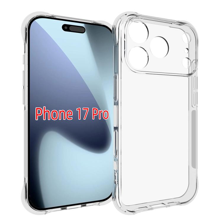 For iPhone 17 Pro Shockproof Non-slip Thickening TPU Phone Case(Transparent) - iPhone 17 Pro Cases by buy2fix | Online Shopping UK | buy2fix