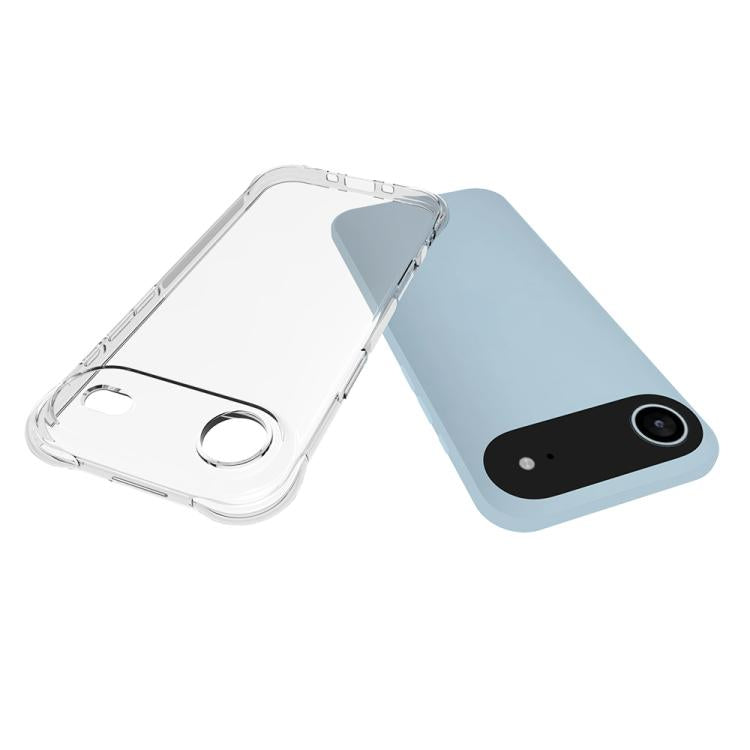 For iPhone Air Shockproof Non-slip Thickening TPU Phone Case(Transparent) - iPhone Air Cases by buy2fix | Online Shopping UK | buy2fix