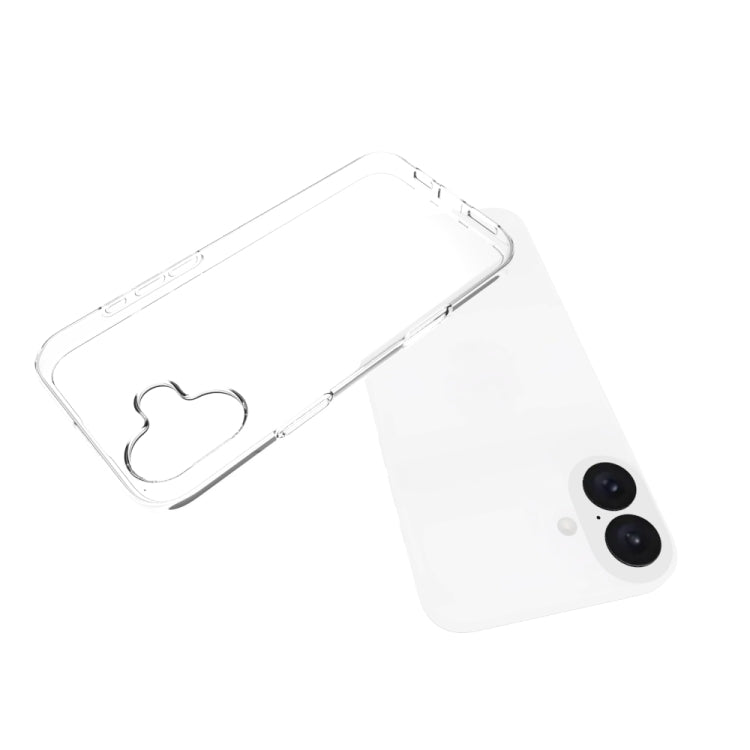 For iPhone 16 Plus Waterproof Texture TPU Phone Case(Transparent) - More iPhone Cases by buy2fix | Online Shopping UK | buy2fix