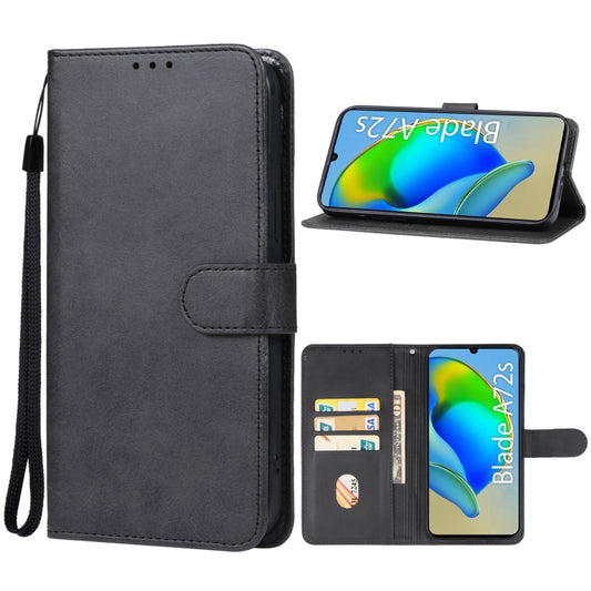 For ZTE Blade A72s Leather Phone Case(Black) - ZTE Cases by buy2fix | Online Shopping UK | buy2fix