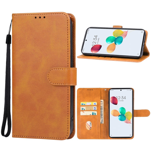 For ZTE Anshin Family/JP Version/A303ZT Leather Phone Case(Brown) - ZTE Cases by buy2fix | Online Shopping UK | buy2fix