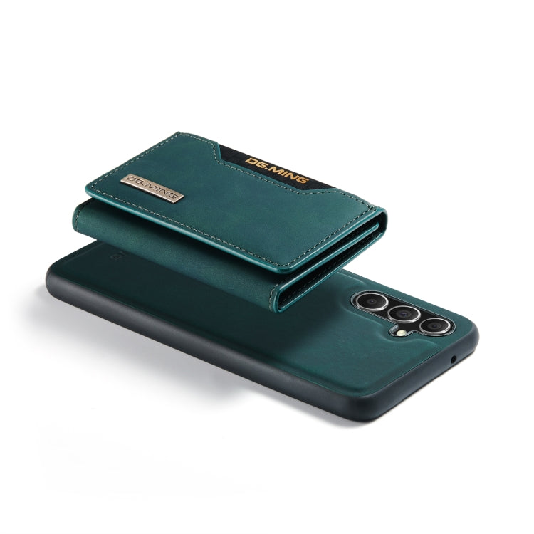 For Samsung Galaxy S23 FE 5G DG.MING M2 Series 3-Fold Multi Card Bag + Magnetic Phone Case(Green) by DG.MING