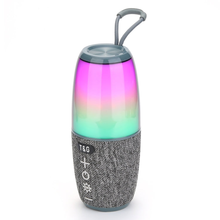 T&G TG644 5W High Power RGB Light Portable Bluetooth Speaker(Gery) - Waterproof Speaker by T&G | Online Shopping UK | buy2fix