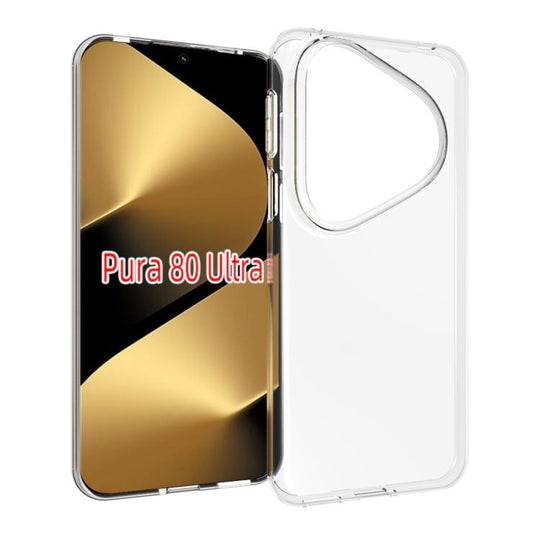 For Huawei Pura 80 Ultra 5G Waterproof Texture TPU Phone Case(Transparent)