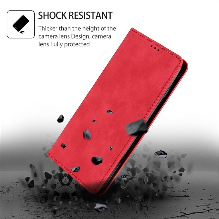 For Xiaomi 14 Skin Feel Magnetic Leather Phone Case(Red) - 14 Cases by buy2fix | Online Shopping UK | buy2fix