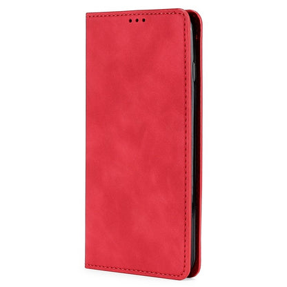 For Xiaomi Redmi 13C Skin Feel Magnetic Leather Phone Case(Red) - 13C Cases by buy2fix | Online Shopping UK | buy2fix