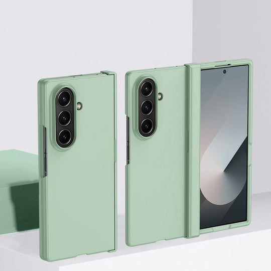 For Galaxy Z Fold8 Ultra 5G Skin Feel PC Phone Case with Hinge(Mint Green)