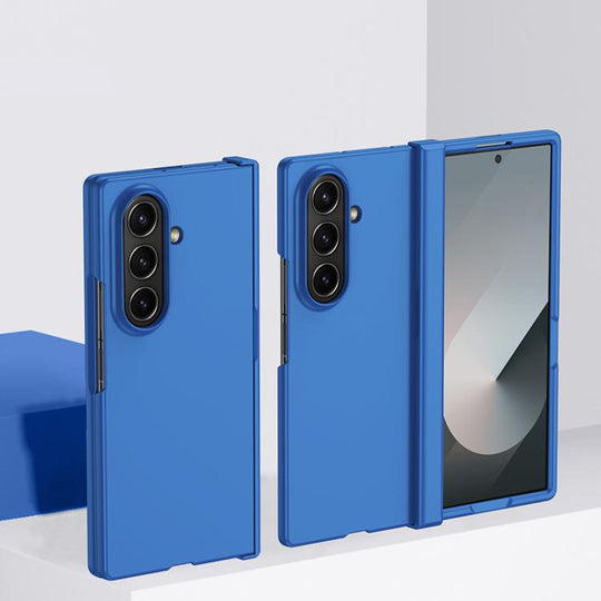 For Galaxy Z Fold8 Ultra 5G Skin Feel PC Phone Case with Hinge(Blue)