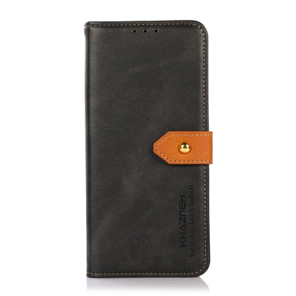 For Xiaomi Redmi Note 13 5G Global KHAZNEH Cowhide Texture Flip Leather Phone Case(Black) - Note 13 Cases by buy2fix | Online Shopping UK | buy2fix