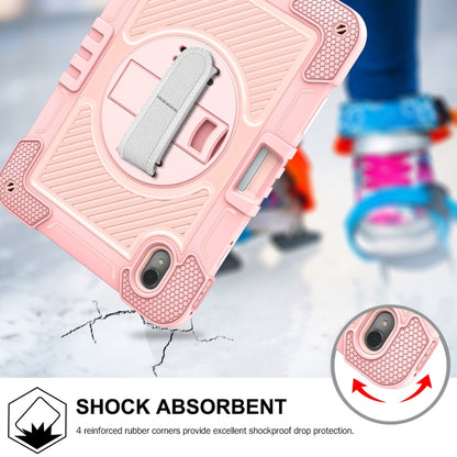 For Huawei MatePad 11 2023 360 Degree Rotation PC Contrast Silicone Tablet Case(Rose Gold) - Huawei by buy2fix | Online Shopping UK | buy2fix