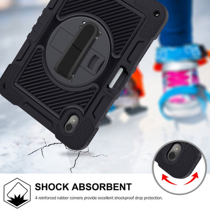 For Huawei MatePad 11 2023 360 Degree Rotation PC Contrast Silicone Tablet Case(Black) - Huawei by buy2fix | Online Shopping UK | buy2fix