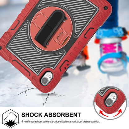 For Huawei MatePad 11.5 2023 360 Degree Rotation PC Contrast Silicone Tablet Case(Red + Black) - Huawei by buy2fix | Online Shopping UK | buy2fix