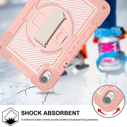 For Huawei MatePad 11.5 2023 360 Degree Rotation PC Contrast Silicone Tablet Case(Rose Gold) - Huawei by buy2fix | Online Shopping UK | buy2fix