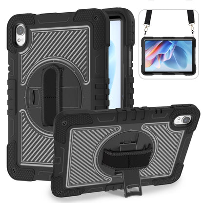 For Huawei MatePad 11.5 2023 360 Degree Rotation PC Contrast Silicone Tablet Case(Black) - Huawei by buy2fix | Online Shopping UK | buy2fix