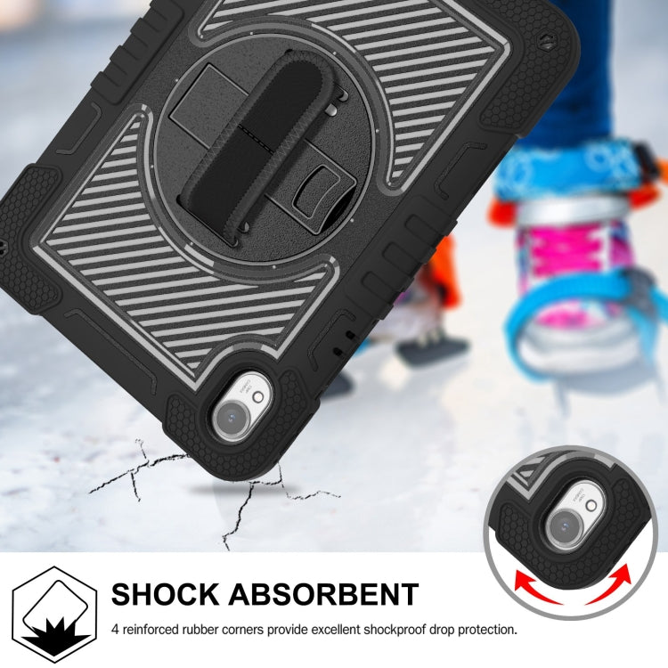 For Huawei MatePad 11.5 2023 360 Degree Rotation PC Contrast Silicone Tablet Case(Black) - Huawei by buy2fix | Online Shopping UK | buy2fix